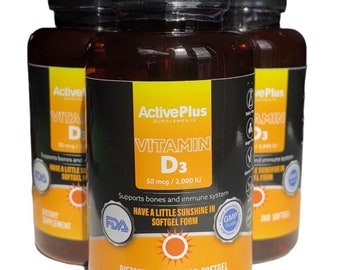 360 Vitamin D3 Soft Gel Capsules