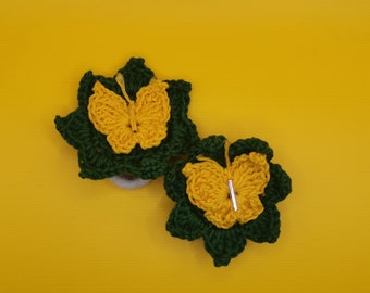 Crochet hair bands, bear