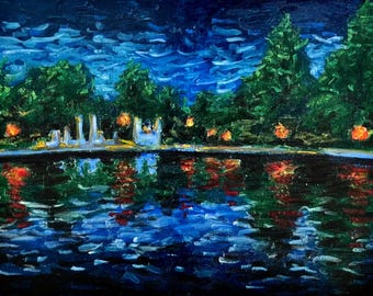 The Pond at Tower Grove Park Art Print | Saint Louis Art Print | Museum Quality Archival Paper | Handmade Gift