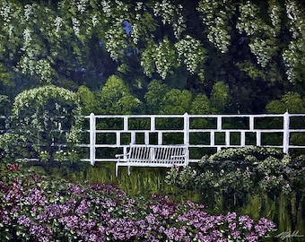 The Rose Garden at Missouri Botanical Garden Digital Art Print Download