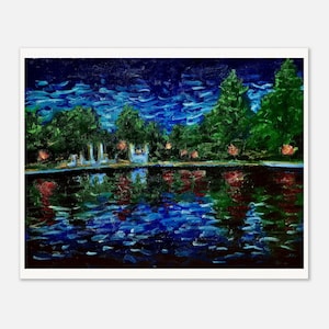 The Pond at Tower Grove Park Art Print | Saint Louis Art Print | Museum Quality Archival Paper | Handmade Gift image 3