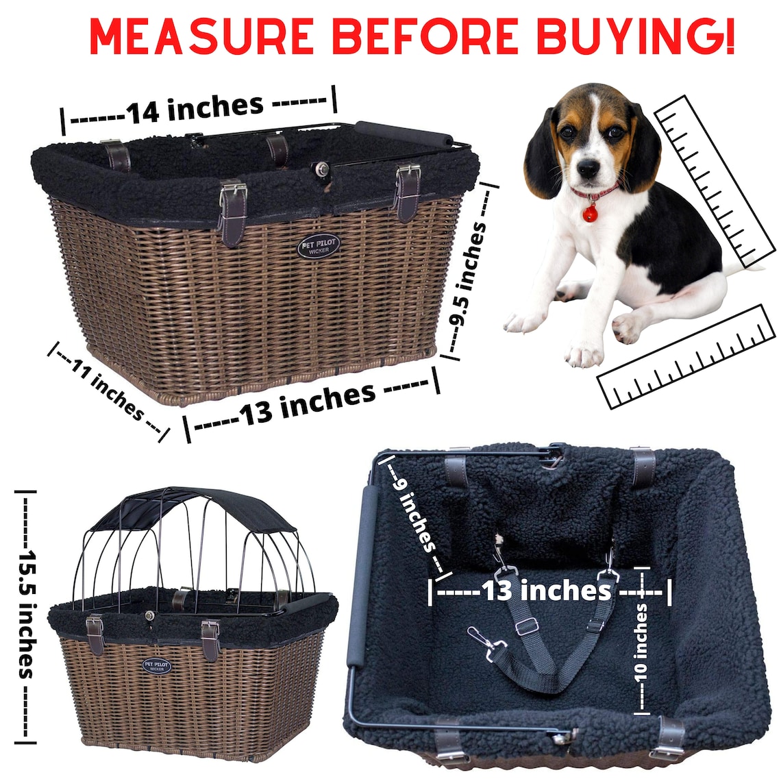 Bike Basket for Cat Cat Basket for Bike Wicker Basket Bike Etsy