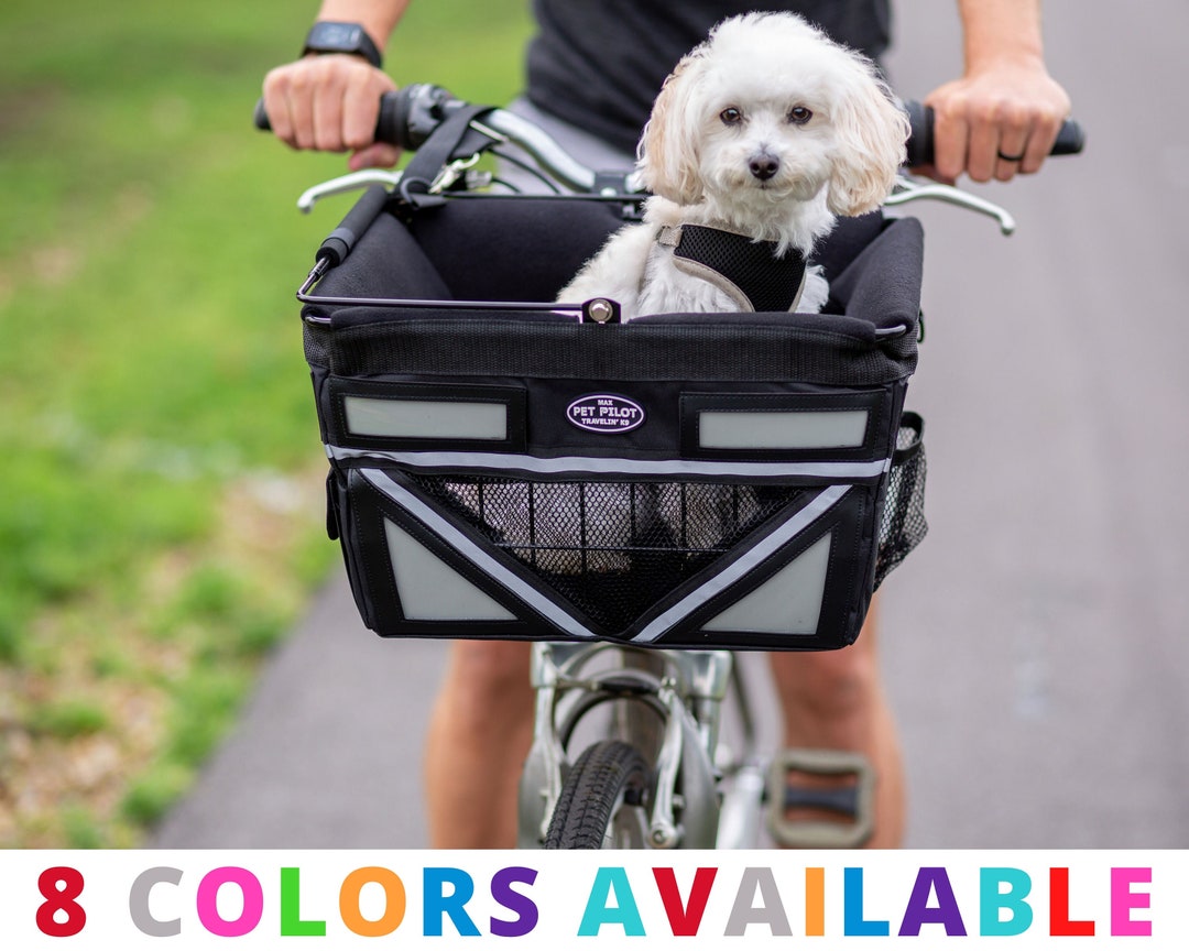 Carrier for Bicycle Pet Basket for Bike Pet Transporter CHOOSE COLORS Basket Bicycle Carrier