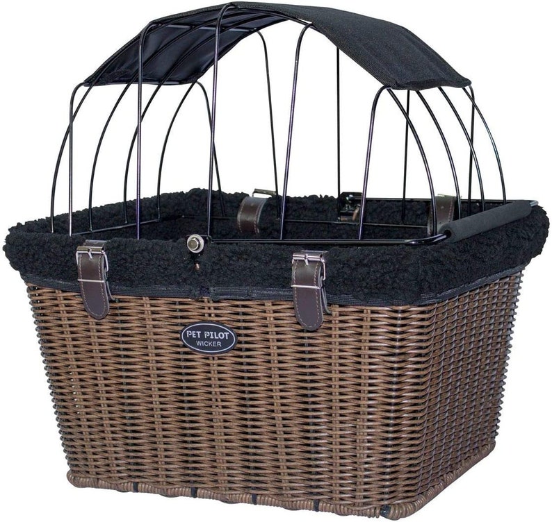 Wicker Cat Basket for Bicycle Front Bike Basket for Cat Cat Carrier for Bike Bicycle Carrier for