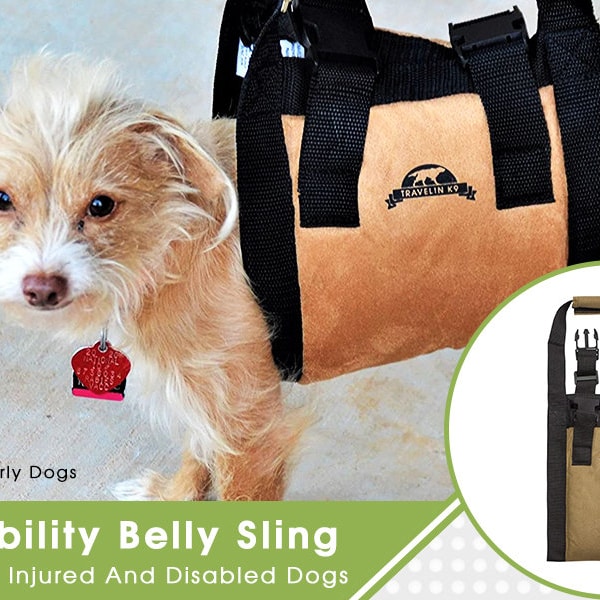 Dog Lift Harness - Dog Stair Lift - Support Harness - Dog Car Lift for Disabled Dogs, Elderly Dogs, Injured Dogs - support dogs back legs