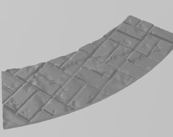 FREE!!! Sample STL File, Queen's Court texture section. Battlestages. The best terrain for table top role playing games!