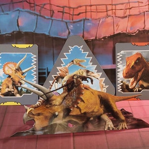 Dinosaur King Set Diorama Critical Block Velociraptor Déséquilibre du métal Episode 36 image 1