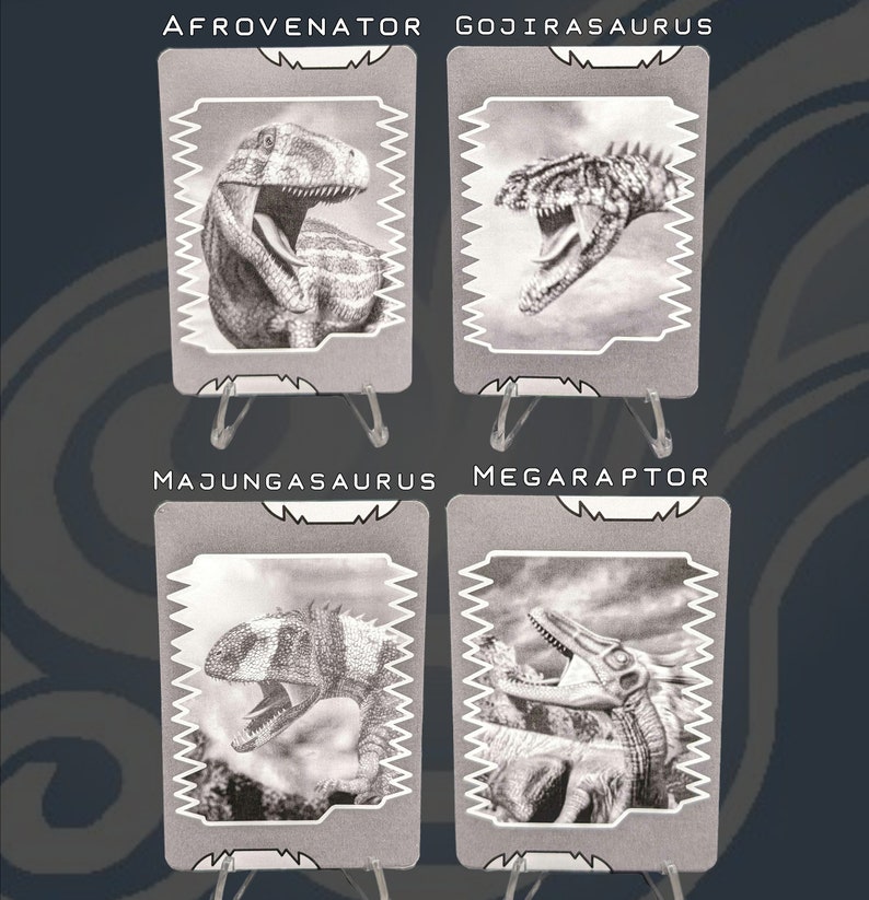 Dinosaur King Replica Grayscale Activation Cards image 4