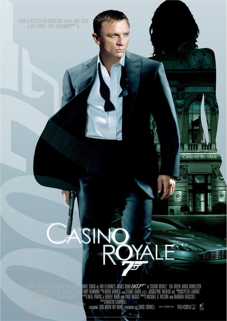 Casino Royale Movie Poster Digital Download PLUS a FREE image 1