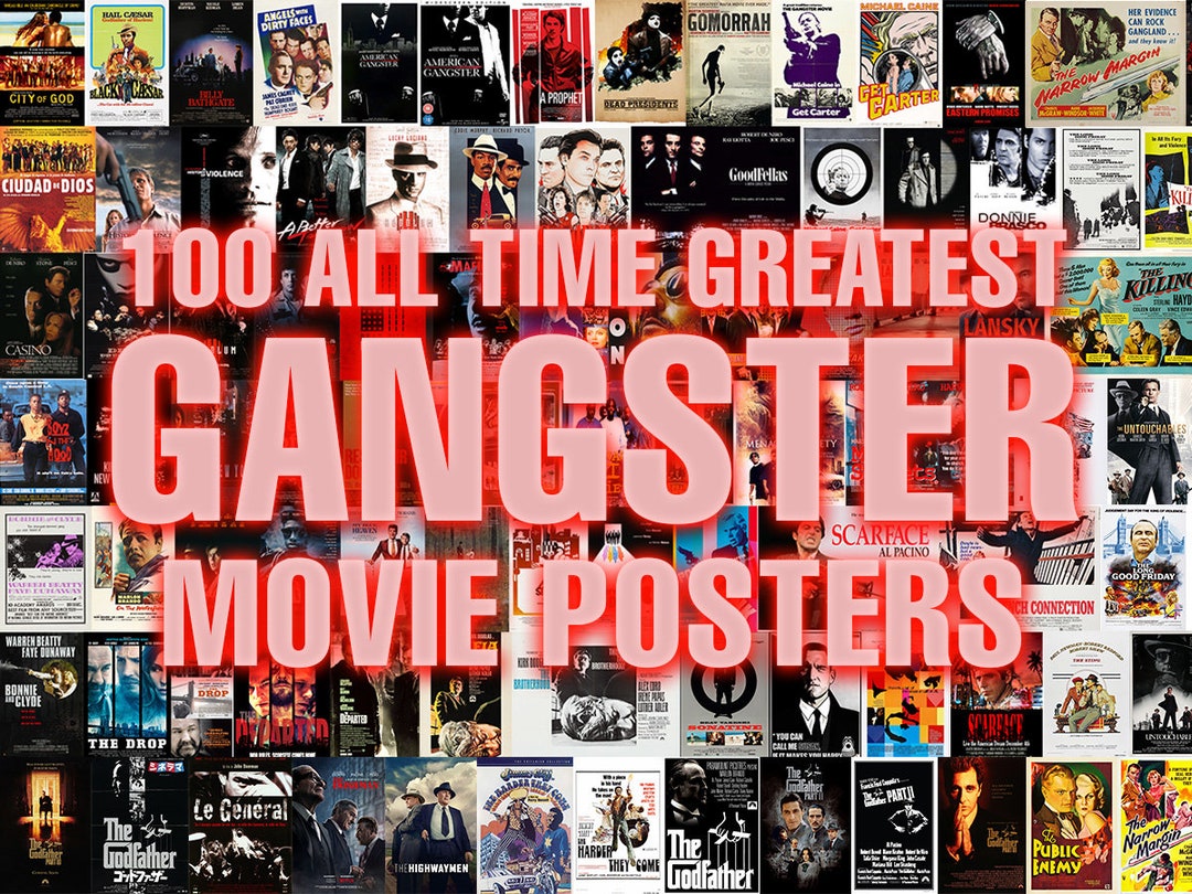 100 Gangster Movie Posters Classic Mafia Poster Collection Etsy