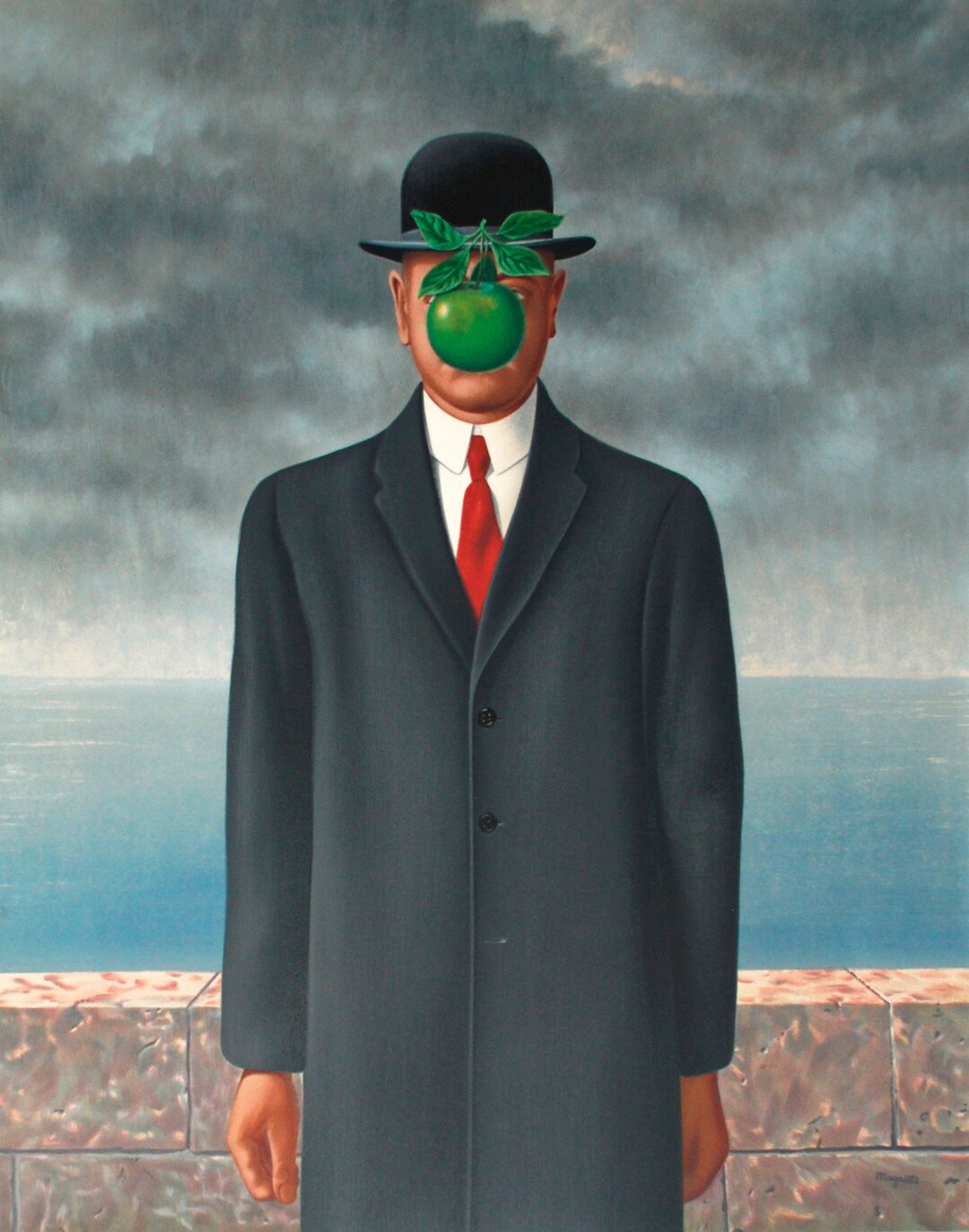 The Son of Man by René Magritte Modern Art Highresolution Etsy