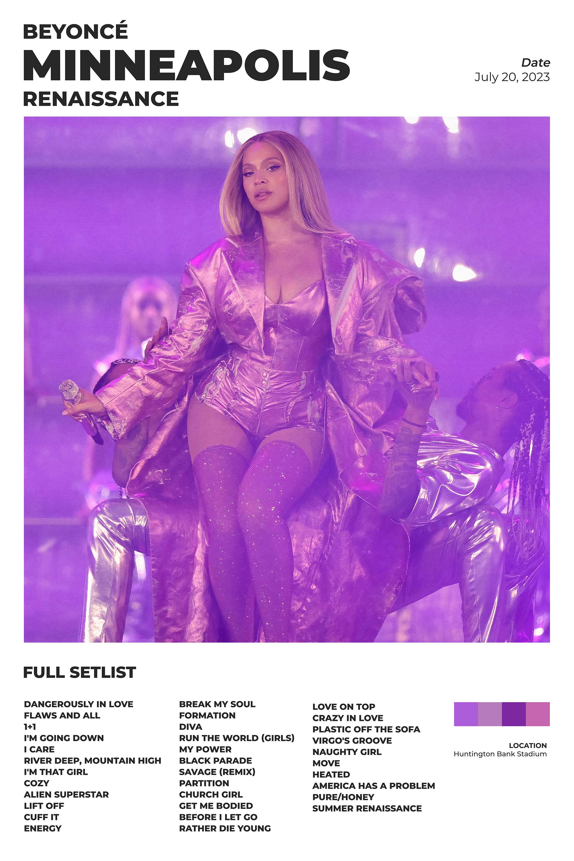 Beyonce Huntington Bank Stadium Minneapolis Renaissance World Tour ...