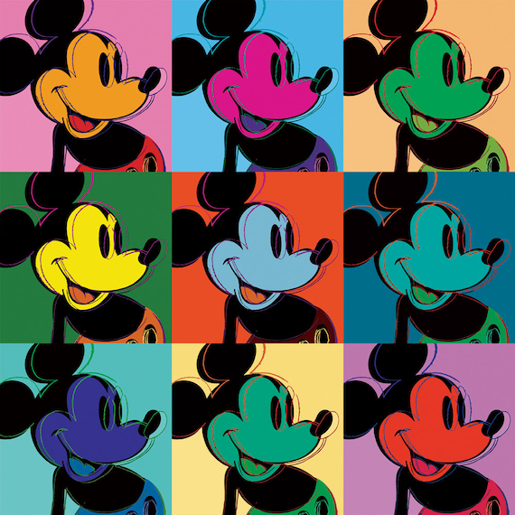 Tage med mørkere om Mickey Mouse 9-panel Pop Art by Andy Warhol High-resolution - Etsy