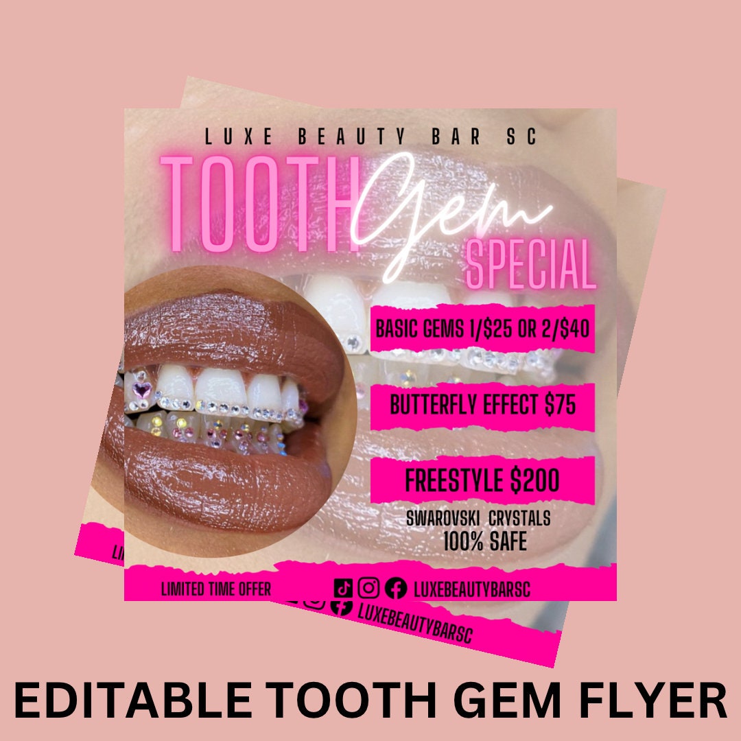 DIY Tooth Gem Kit G's Gems Teeth Gems Icy Teeth Bling Grill Tooth