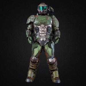 DoomGuy Eternal Full Wearable Armor with Helmet 3D Model STL -  DoomGuy Eternal Cosplay - STL 3D Print File