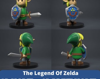 The Legend Of Zelda 3D PRINT MODEL | Figurine | Model Kit | Fan Art | Unpainted | 3d model | 3d printer stl files | 3d print file