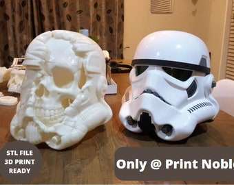 Skull Trooper Helmet 3D STL File - 3D Helmet STL Model