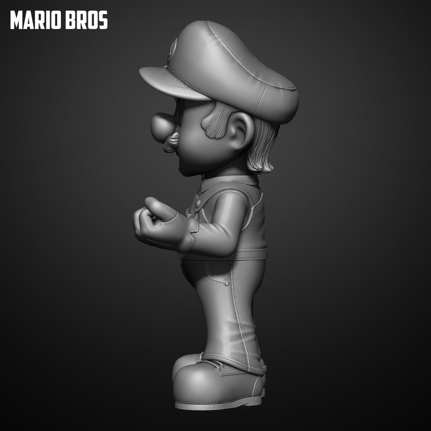 3D file Luigi - The Super Mario Bros 🍄・3D printer design to download・Cults