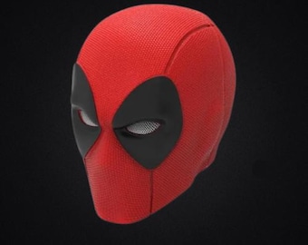 Deadpool Mask 3D Model STL - Deadpool Mask Cosplay - STL 3D Print Fyle
