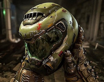 Doom Slayer Helmet STL 3D Printing Model | Doom mask STL | Doom Slayer Cosplay | 3D Model STL