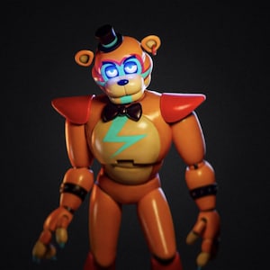 Freddy Security Break Furry Custom Full Body Wearable Parts met Helm 3D Model STL- Freddy Security Furry Cosplay - STL 3D Print File