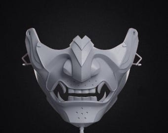 Ghost of Tsushima Ghost Mask 3D Printed Model | Jin Sakai | Samurai Mask | Ghost of Tsushima Cosplay  - STL 3D Print File