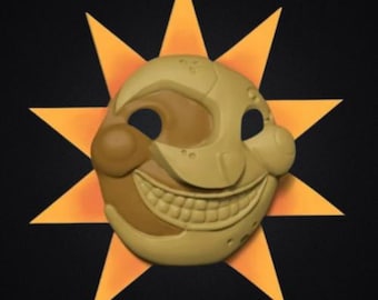 Sundrop Daycare Fnaf Furry Custom Mask Wearable 3D Model STL - Sundrop Daycare Cosplay - STL 3D Print File