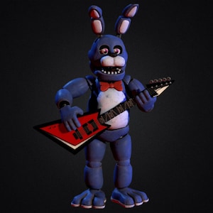 Bonnie 1 Furry Custom Mask Wearable 3D Model STL - Bonnie 1 Furry Cosplay - STL 3D Print File