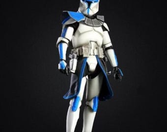Captain Rex Phase 1 draagbaar harnas met helm 3D-model STL - Captain Rex Phase 1 Cosplay - STL 3D-afdrukbestand