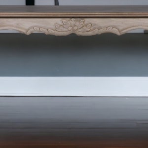 French Country Dining Table Natural Pine Kitchen Large Hand Carved Solid Wood