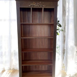 Modern Bookcase Shelf Den Living Room Dining Room Library Bric a Brack Open Display Rustic Western Southwestern Contemporary Kitchen Beachy
