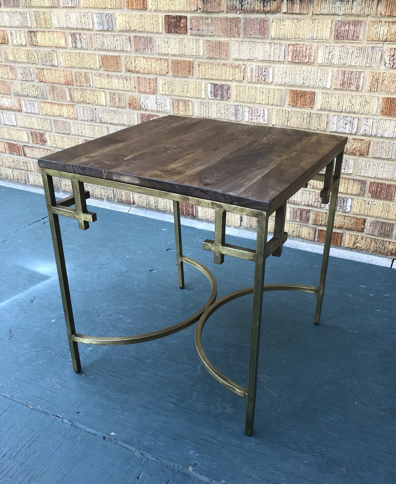 70WestMainStreet Teak Side Table - Thumbnail 3