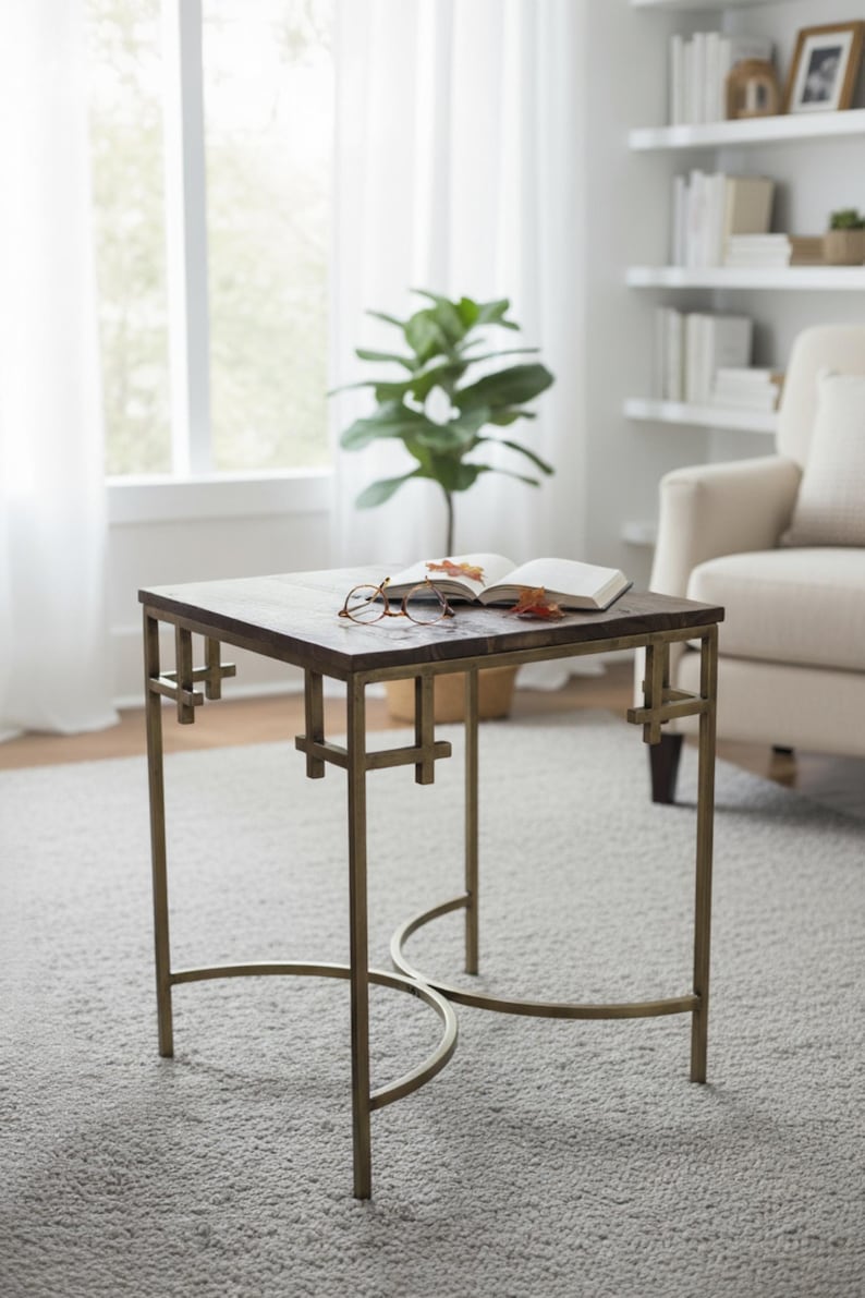 70WestMainStreet Teak Side Table