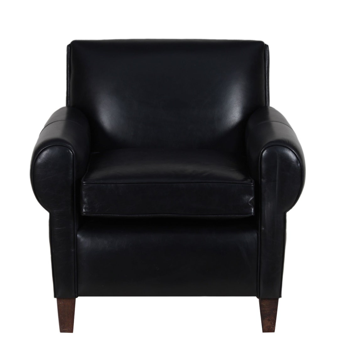 Coastal Leather Club Armchair Etsy