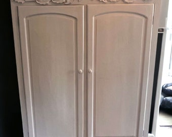 French Canadian Armoire Wardrobe Closet 1 Drawer