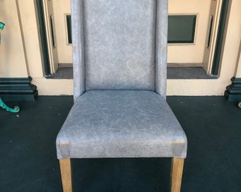 Genuine Leather Dining Chairs - Etsy