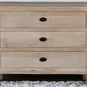 Modern 3 Drawer Natural Pine Dresser Bachelors Chest