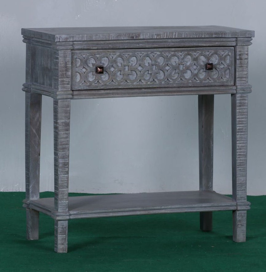 Hand Carved Paxton Nightstand Bedside End Tables Etsy