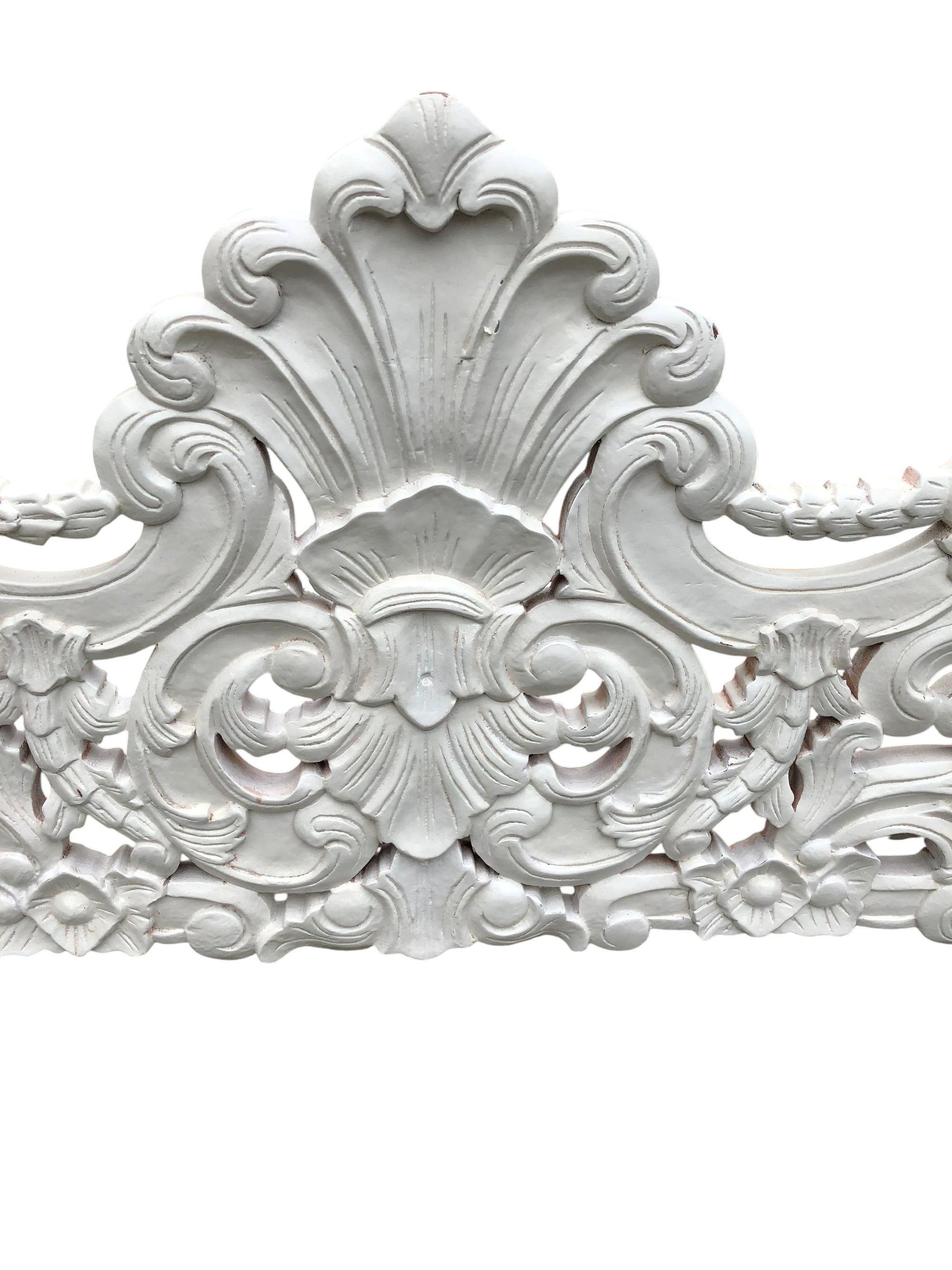 Louis XV French Rococo Hand Carved White Lace Bed King Frame - Etsy