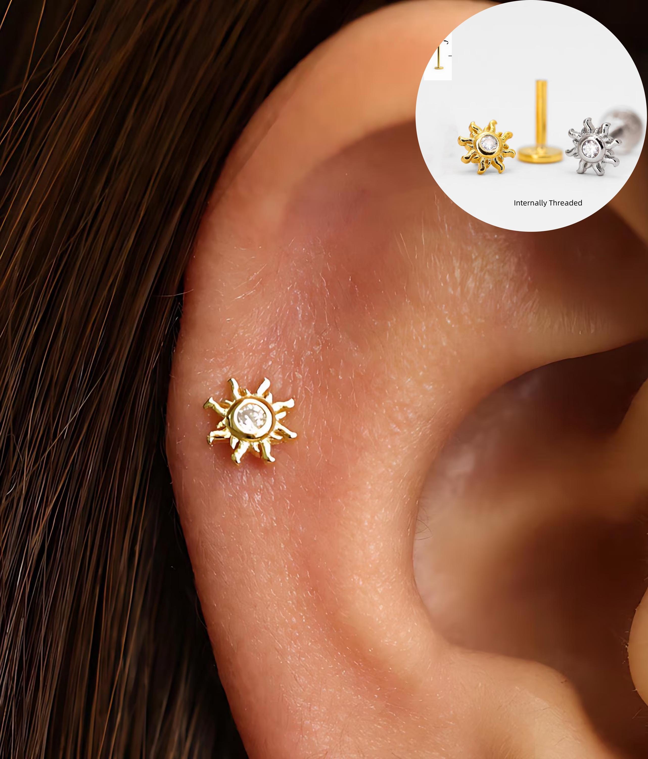 JeweBella 24/26 Pièces Piercing Helix Acier Chirurgical Pour Femme