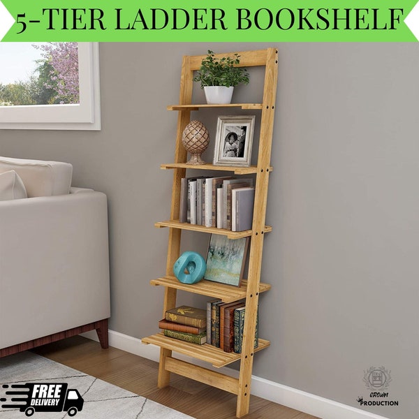 Wooden Ladder Shelf Etsy