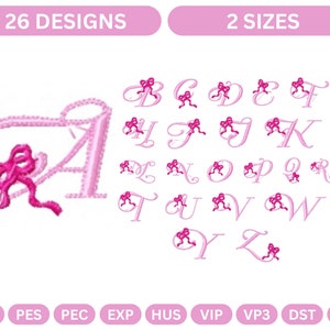 Alphabet Machine Embroidery Design,Instant Download