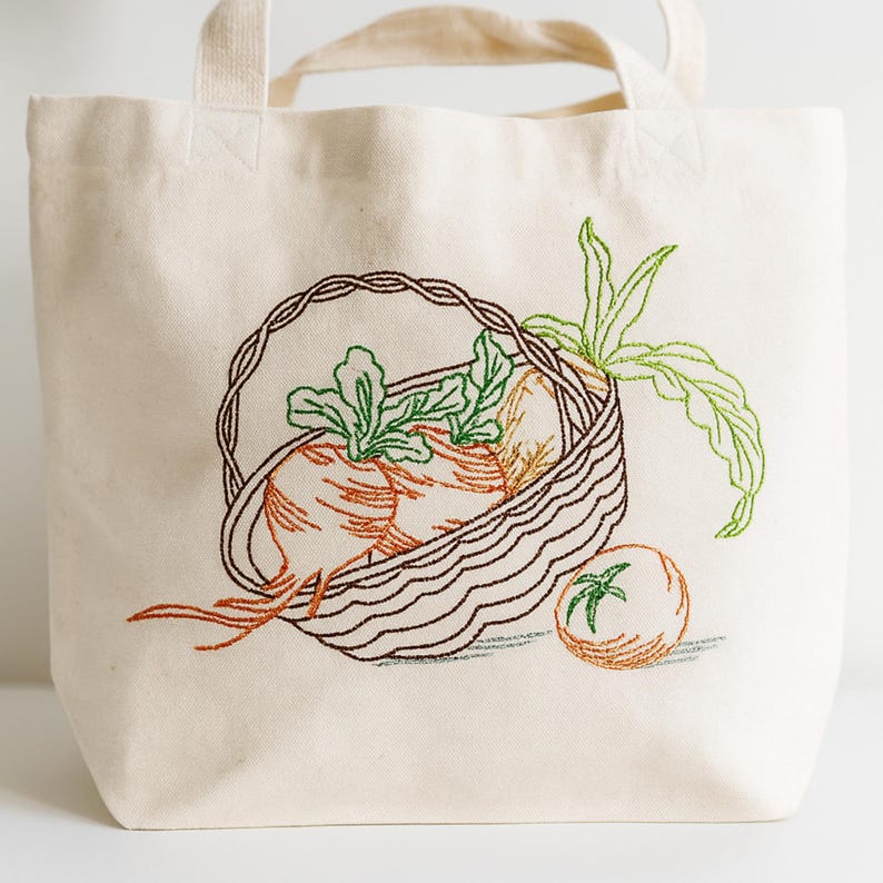 Vegetable Basket Embroidery Designs | Farm Fresh Kitchen Machine ...