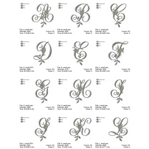 Computerized Embroidery Letters Alphabet Machine Embroidery Design,instant Download - Etsy