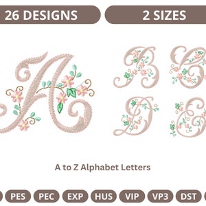 Font Machine Embroidery Design, Alphabet Design, Instant Download