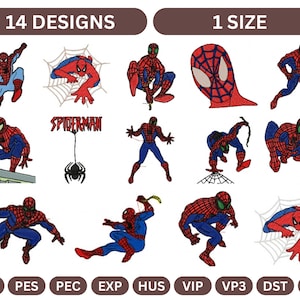 Spider-Man Machine Embroidery Design,Instant Download