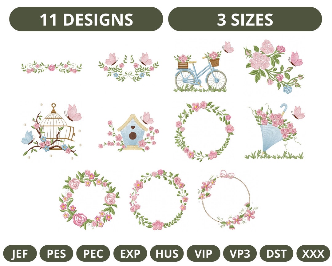 Machine Embroidery Patterns Download Creative Machine Embroidery Pattern, Instant Download - Etsy