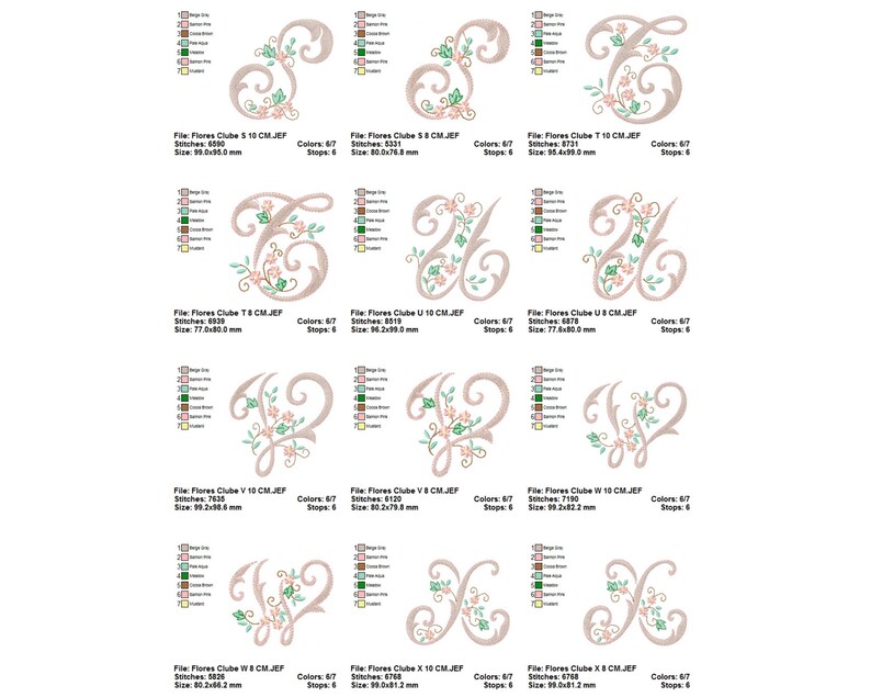 Font Machine Embroidery Design Alphabet Design Instant - Etsy