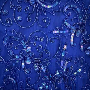 VTG Adrianna Papell Dress Silk Beaded Sequin Cocktail Size 6 image 3