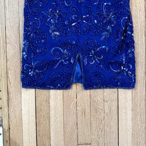VTG Adrianna Papell Dress Silk Beaded Sequin Cocktail Size 6 image 6